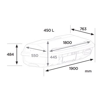 Box na ťažné zariadenie Thule Arcos Box XL + Thule Arcos Platform