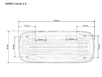 Strešný box Hapro Carver 6.5 Antracit